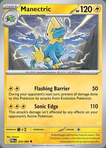 Carta Manectric 024/84 do set Pitch Black — Pokémon TCG | Bynx