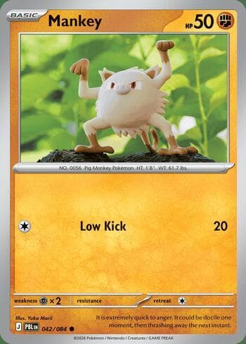 Carta Mankey 042/84 do set Pitch Black — Pokémon TCG | Bynx