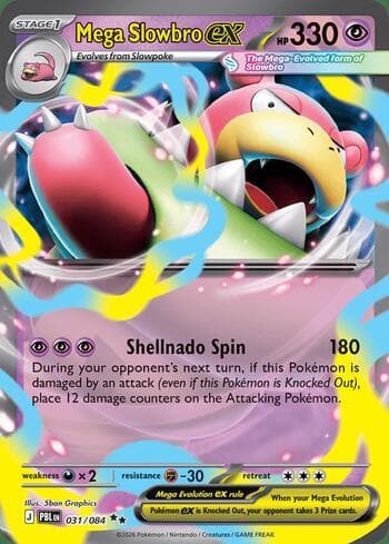 Carta Mega Slowbro ex 031/84 do set Pitch Black — Pokémon TCG | Bynx