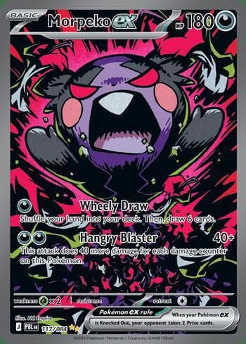Carta Morpeko ex 117/84 do set Pitch Black — Pokémon TCG | Bynx