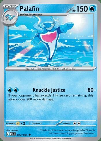 Carta Palafin 022/84 do set Pitch Black — Pokémon TCG | Bynx