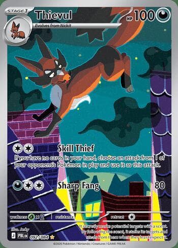 Carta Thievul 092/84 do set Pitch Black — Pokémon TCG | Bynx