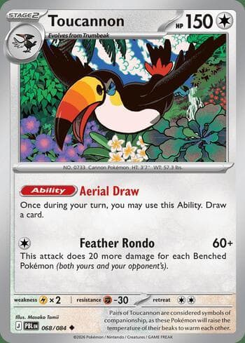 Carta Toucannon 068/84 do set Pitch Black — Pokémon TCG | Bynx