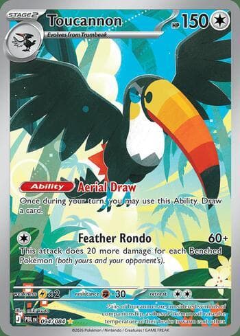 Carta Toucannon 094/84 do set Pitch Black — Pokémon TCG | Bynx