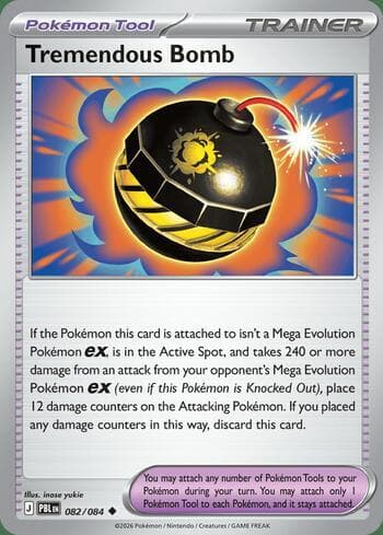 Carta Tremendous Bomb 082/84 do set Pitch Black — Pokémon TCG | Bynx
