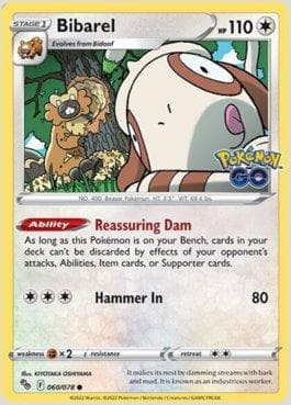 Carta Bibarel do set Pokemon GO — Pokémon TCG | Bynx