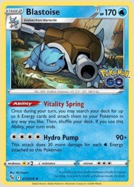 Carta Blastoise do set Pokemon GO — Pokémon TCG | Bynx
