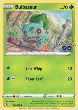 Carta Bulbasaur do set Pokemon GO — Pokémon TCG | Bynx