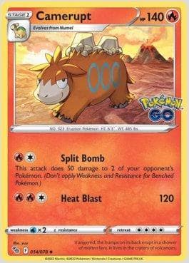 Carta Camerupt do set Pokemon GO — Pokémon TCG | Bynx