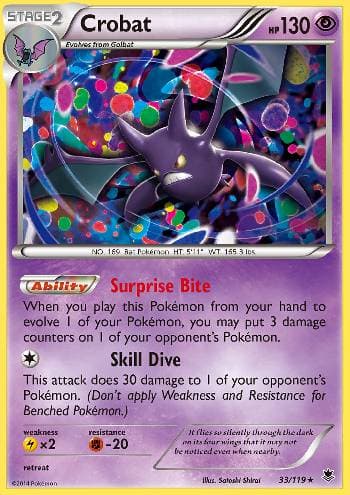 Carta Crobat (33/119) do set Força Fantasma — Pokémon TCG | Bynx