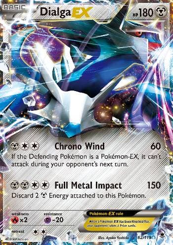 Carta Dialga-EX (62/119) do set Força Fantasma — Pokémon TCG | Bynx