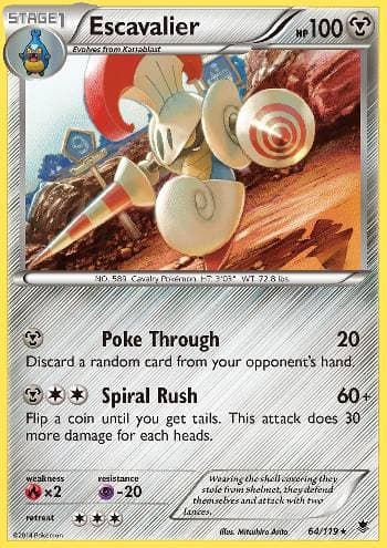 Carta Escavalier (64/119) do set Força Fantasma — Pokémon TCG | Bynx