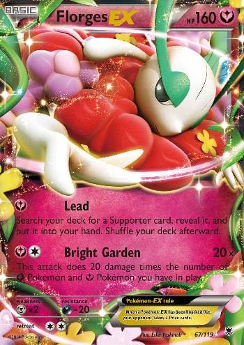 Carta Florges-EX (67/119) do set Força Fantasma — Pokémon TCG | Bynx