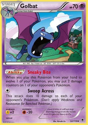 Carta Golbat (32/119) do set Força Fantasma — Pokémon TCG | Bynx