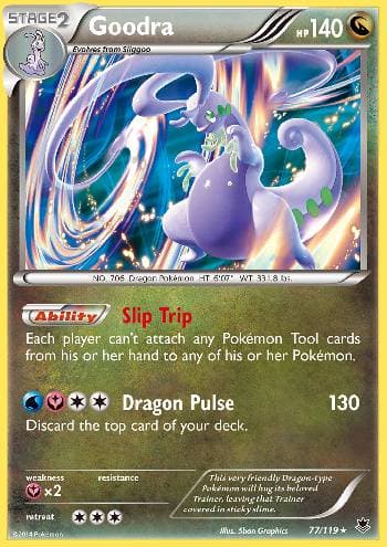 Carta Goodra (77/119) do set Força Fantasma — Pokémon TCG | Bynx