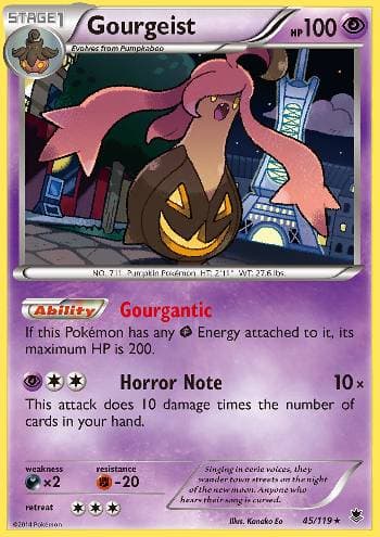 Carta Gourgeist (45/119) do set Força Fantasma — Pokémon TCG | Bynx