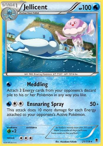 Carta Jellicent (21/119) do set Força Fantasma — Pokémon TCG | Bynx
