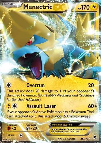 Carta Manectric-EX (23/119) do set Força Fantasma — Pokémon TCG | Bynx