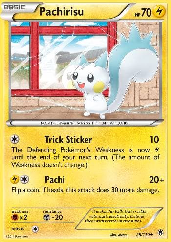 Carta Pachirisu (25/119) do set Força Fantasma — Pokémon TCG | Bynx