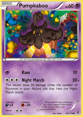 Carta Pumpkaboo (44/119) do set Força Fantasma — Pokémon TCG | Bynx