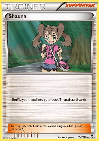 Carta Shauna (104/119) do set Força Fantasma — Pokémon TCG | Bynx