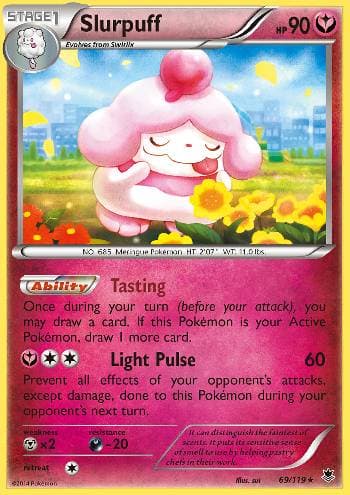Carta Slurpuff (69/119) do set Força Fantasma — Pokémon TCG | Bynx