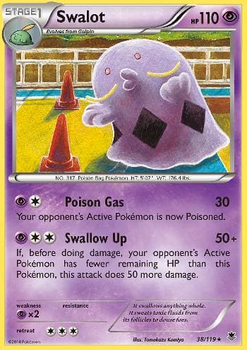 Carta Swalot (38/119) do set Força Fantasma — Pokémon TCG | Bynx