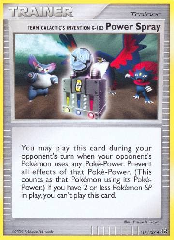 Carta Power Spray (117/127) do set Platinum — Pokémon TCG | Bynx