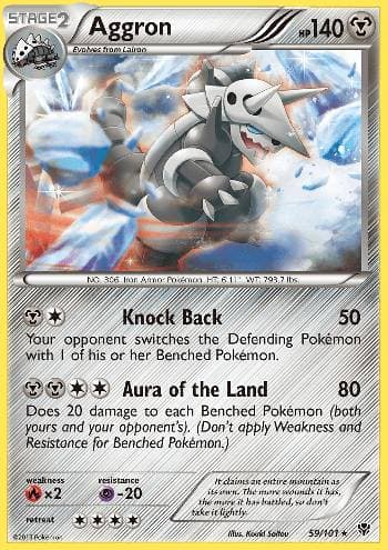 Carta Aggron (59/101) do set Explosão de Plasma — Pokémon TCG | Bynx