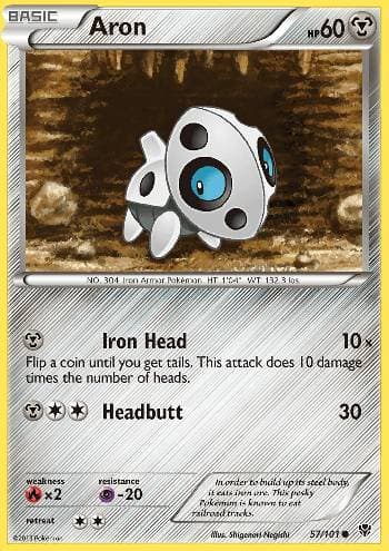 Carta Aron (57/101) do set Explosão de Plasma — Pokémon TCG | Bynx