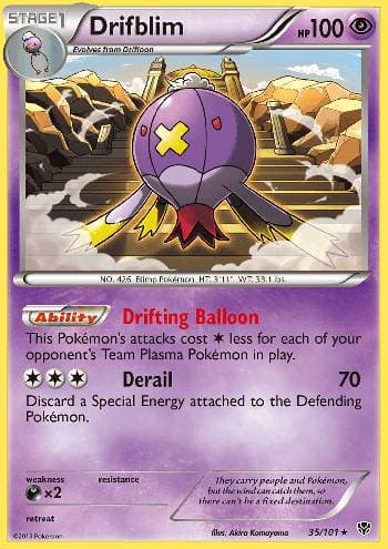 Carta Drifblim (35/101) do set Explosão de Plasma — Pokémon TCG | Bynx