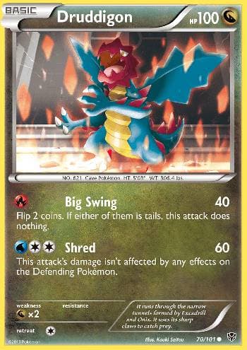 Carta Druddigon (70/101) do set Explosão de Plasma — Pokémon TCG | Bynx