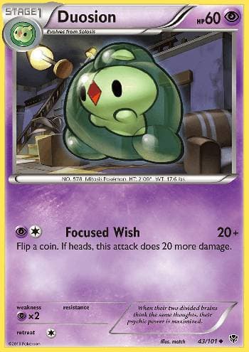 Carta Duosion (43/101) do set Explosão de Plasma — Pokémon TCG | Bynx