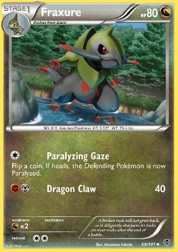 Carta Fraxure (68/101) do set Explosão de Plasma — Pokémon TCG | Bynx