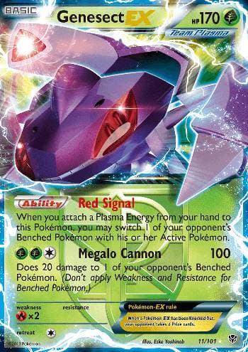 Carta Genesect-EX (11/101) do set Explosão de Plasma — Pokémon TCG | Bynx