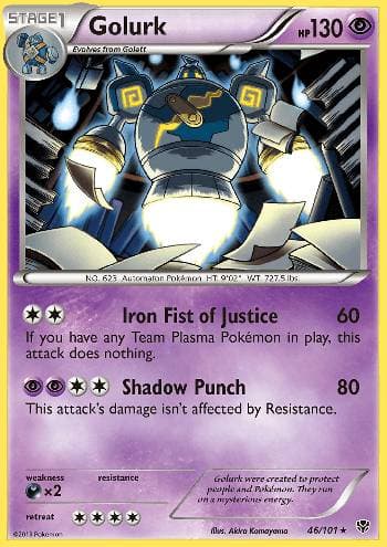 Golurk (46/101) — Explosão de Plasma