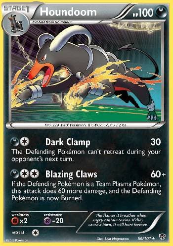Carta Houndoom (56/101) do set Explosão de Plasma — Pokémon TCG | Bynx