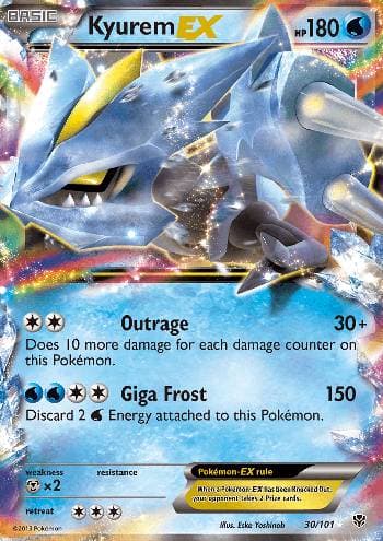 Carta Kyurem-EX (30/101) do set Explosão de Plasma — Pokémon TCG | Bynx