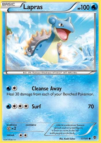 Carta Lapras (17/101) do set Explosão de Plasma — Pokémon TCG | Bynx