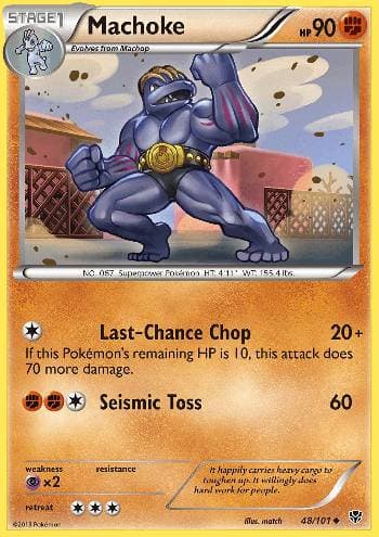 Carta Machoke (48/101) do set Explosão de Plasma — Pokémon TCG | Bynx