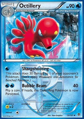 Carta Octillery (19/101) do set Explosão de Plasma — Pokémon TCG | Bynx