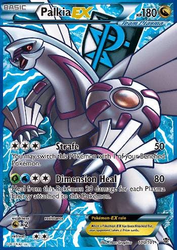 Carta Palkia-EX (100/101) do set Explosão de Plasma — Pokémon TCG | Bynx