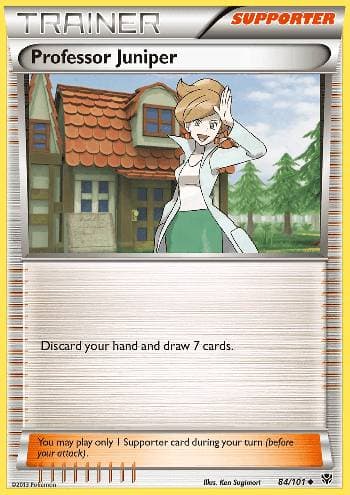 Carta Professor Juniper (84/101) do set Explosão de Plasma — Pokémon TCG | Bynx