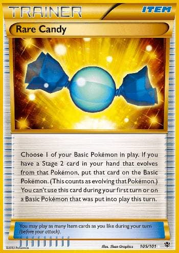 Carta Rare Candy (105/101) do set Explosão de Plasma — Pokémon TCG | Bynx