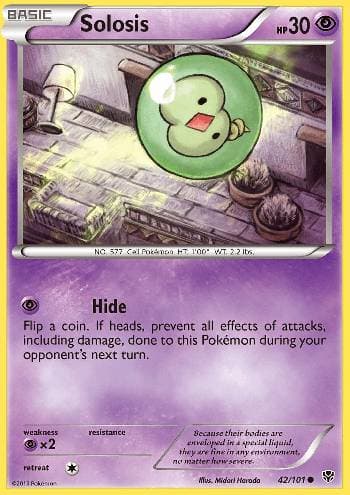 Carta Solosis (42/101) do set Explosão de Plasma — Pokémon TCG | Bynx