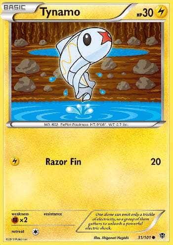 Carta Tynamo (31/101) do set Explosão de Plasma — Pokémon TCG | Bynx