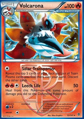 Carta Volcarona (13/101) do set Explosão de Plasma — Pokémon TCG | Bynx