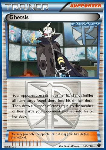 Carta Ghetsis (101/116) do set Congelamento de Plasma — Pokémon TCG | Bynx