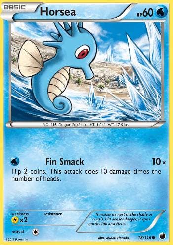 Carta Horsea (18/116) do set Congelamento de Plasma — Pokémon TCG | Bynx