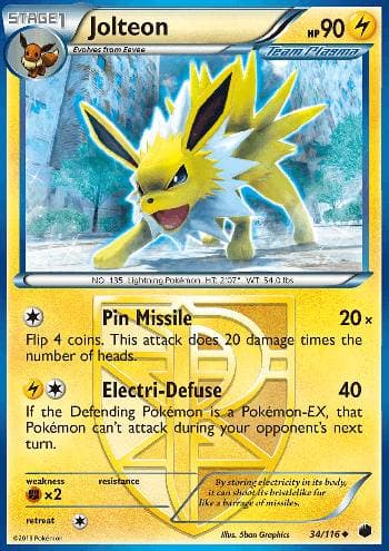 Jolteon (34/116) — Congelamento de Plasma